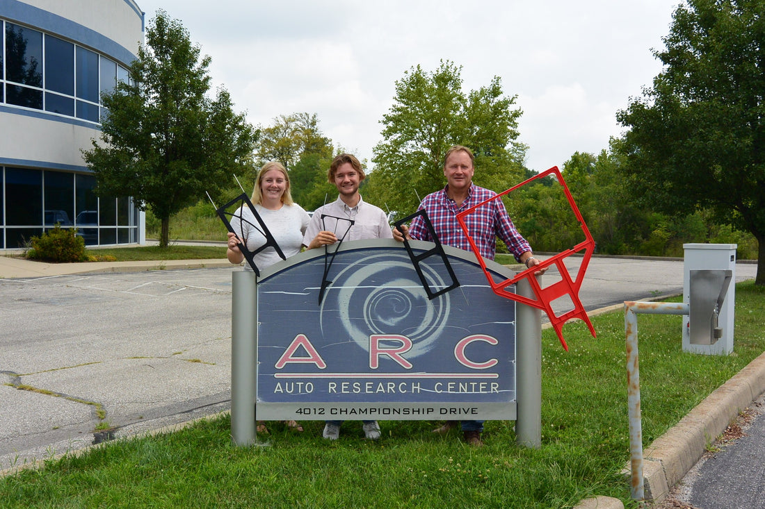 USA Sign Frame and Stake team in front of ARC Indy Sign