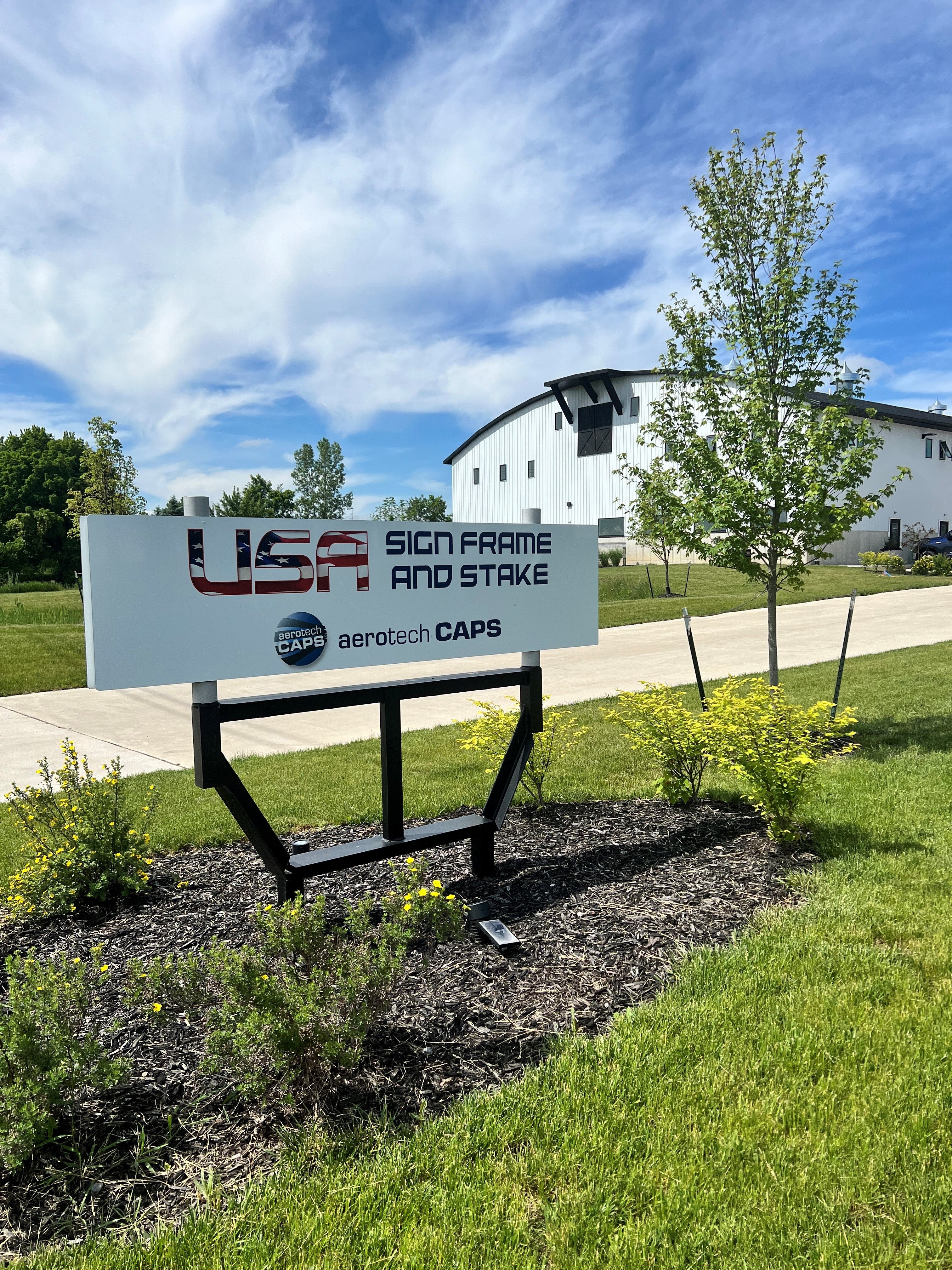Core Values – USA Sign Frame and Stake